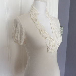 SALE!!!  Ruffled Collar Top